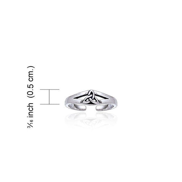 Celtic Triquetra Knot Sterling Silver Toe Ring TR3719 Toe Ring