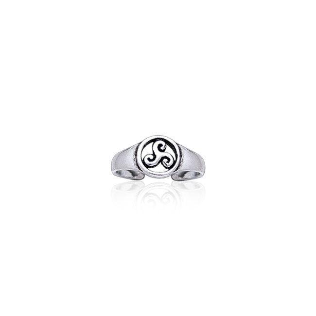 Celtic Silver Spiral Toe Ring TR3721 Toe Ring