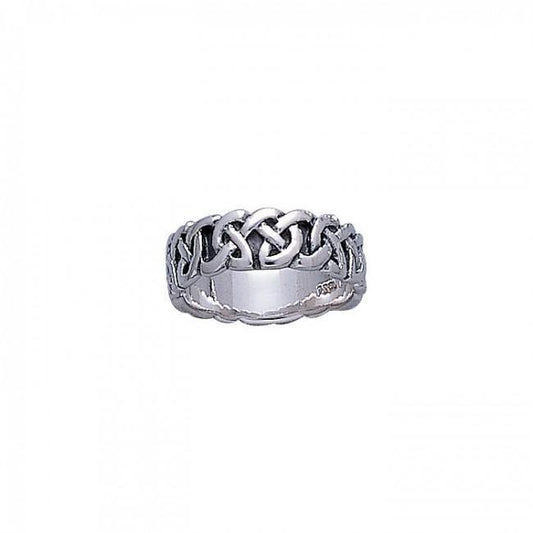 Celtic Knotwork Silver Ring TR373