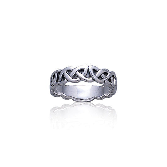 Celtic Knotwork Silver Ring TR375 Ring