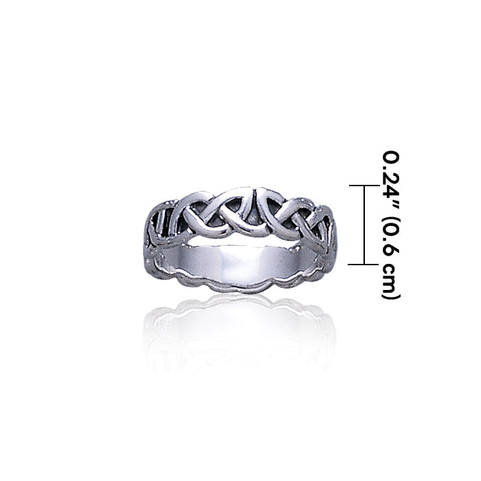Celtic Knotwork Silver Ring TR375 Ring