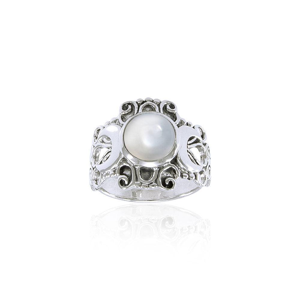 Blue Moon Silver Ring TR3785 Ring