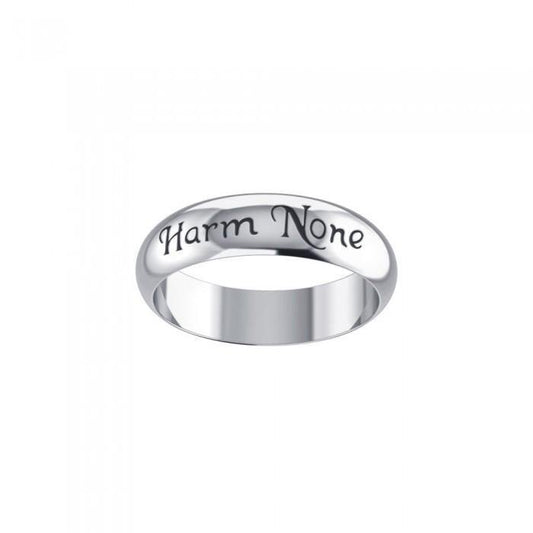 Harm None Inscribed Ring TR3788