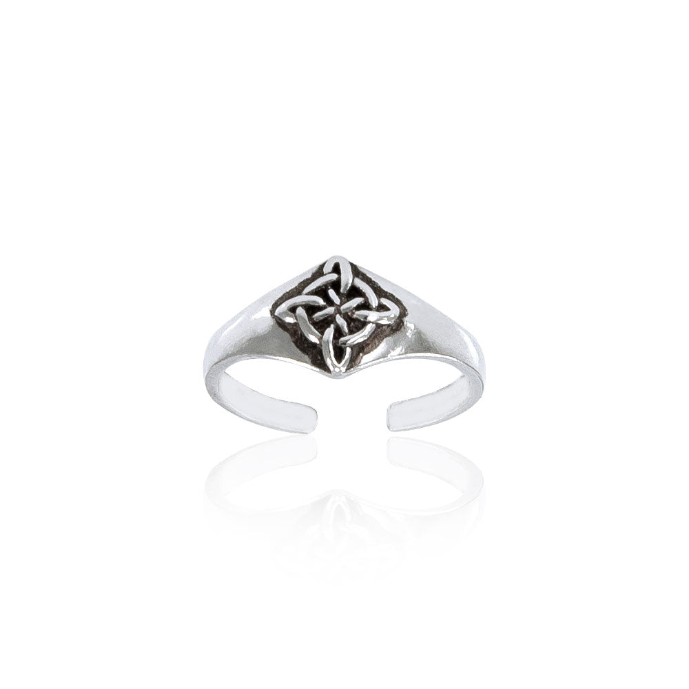 Celtic Four Point Quaternary Knot Silver Toe Ring TR3791 Toe Ring
