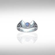 Blue Moon Silver Ring TR3795 Ring