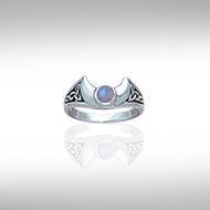 Blue Moon Silver Ring TR3795 Ring