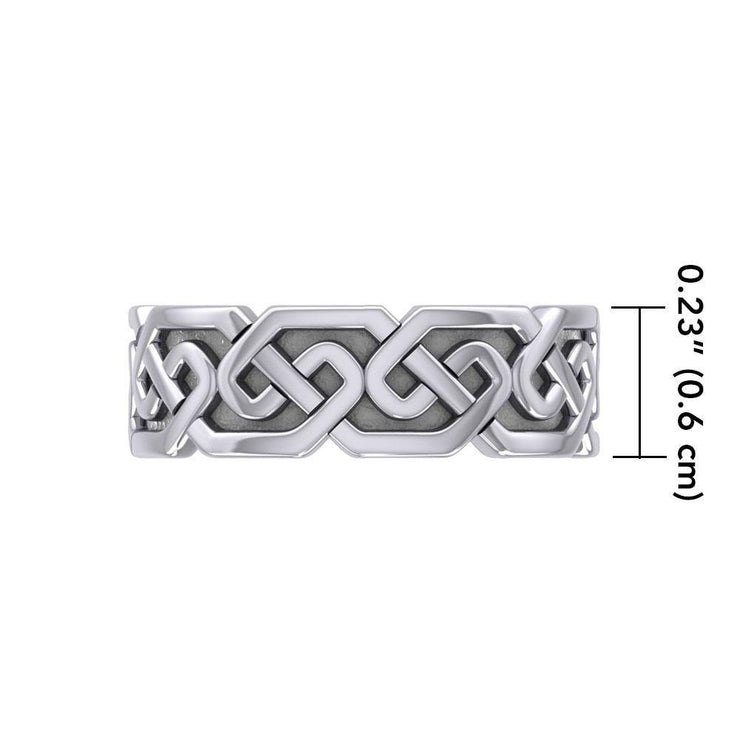 A timeless expression  ~ Sterling Silver Celtic Knotwork Ring TR380 Ring