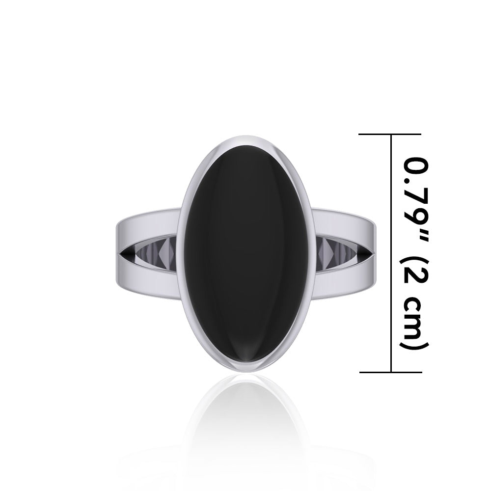 Large Oval Inlaid Stone Ring TR3856 Ring