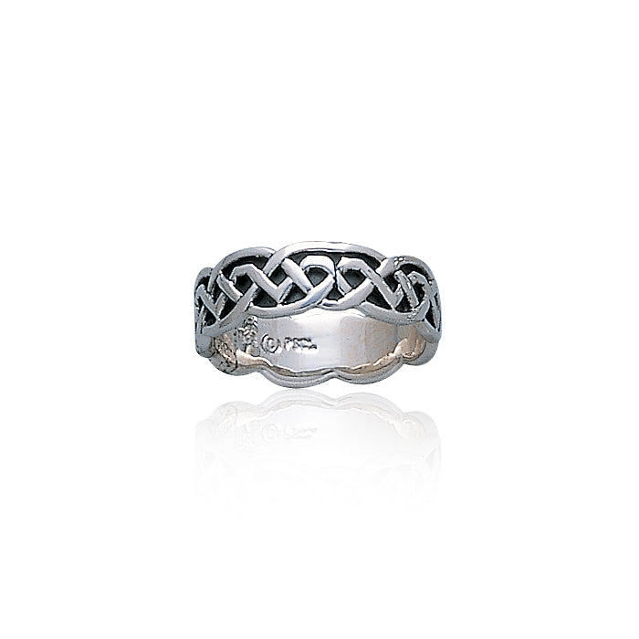 Celtic Knotwork Silver Ring TR393 Ring