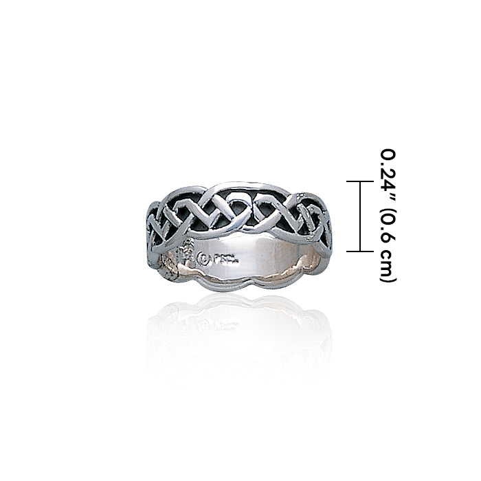 Celtic Knotwork Silver Ring TR393 Ring