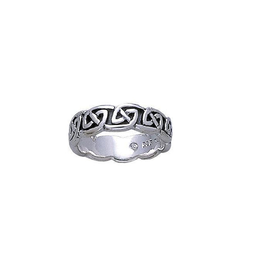 Celtic Knotwork Silver Ring TR431