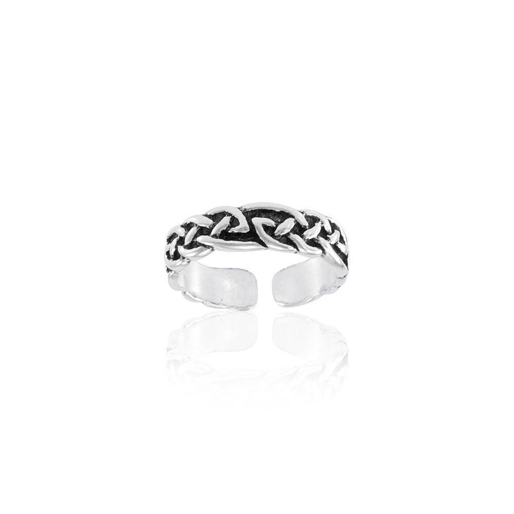 Celtic Knotwork Sterling Silver Toe Ring TR604 - peterstone.dropshipping