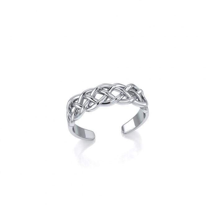 Celtic Knotwork Silver Toe Ring TR605