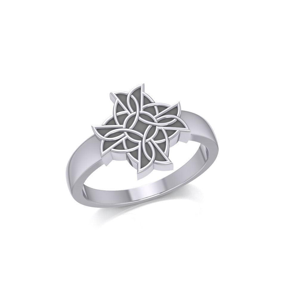 TR620 Celtic Knot Cross Ring