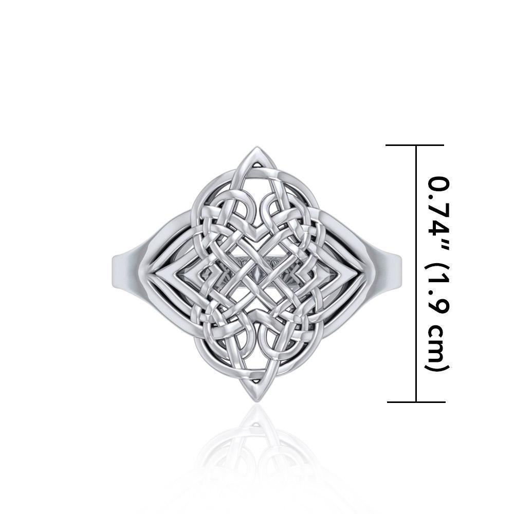 Celtic Knotwork Silver Ring TR659 Ring