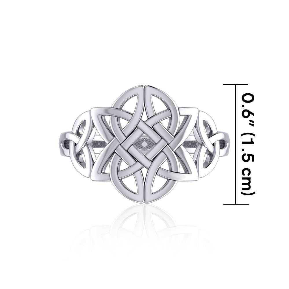 Celtic Knotwork Sterling Silver Ring TR667 Ring