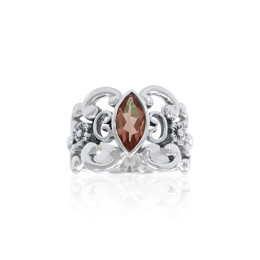 Flower Gemstone Ring TR754 Ring