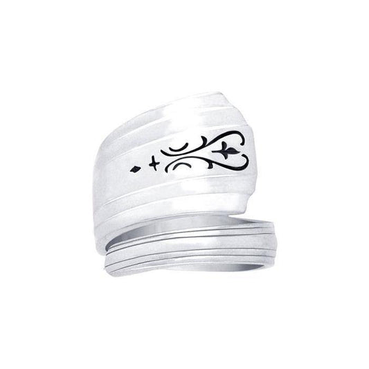 Silver Spoon Ring TR833 - Wholesale Jewelry