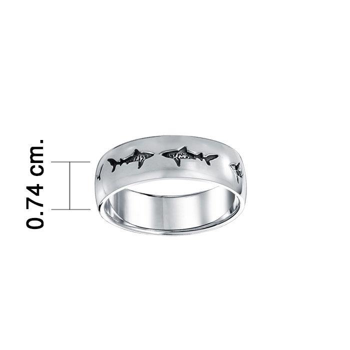 Shark School Sterling Silver Ring TR900 Rings