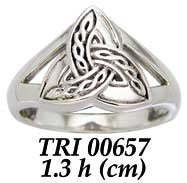 Braided Celtic Triquetra Ring TRI657