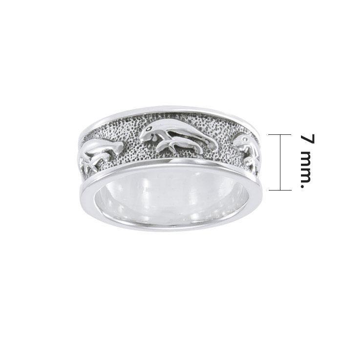 Mother Manatee Silver Ring TRI034 Rings