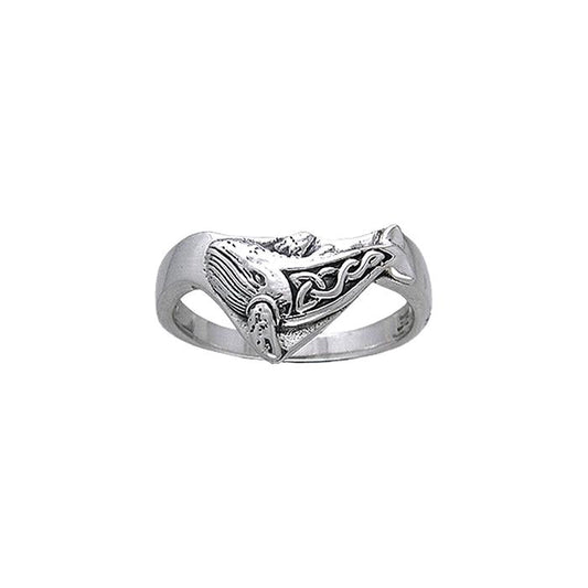 Celtic Knot Whale Ring TRI035