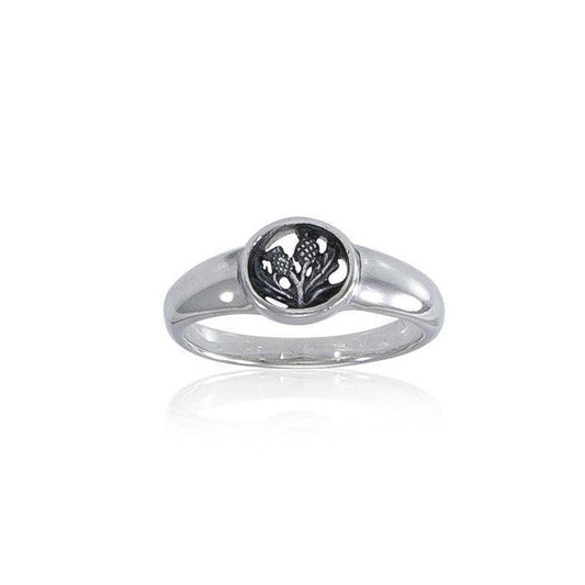 Scottish Thistle Ring TRI065 - peterstone.dropshipping