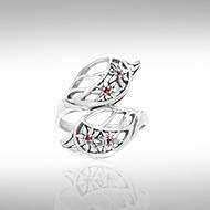Flower and Leaf TRI1075 Ring
