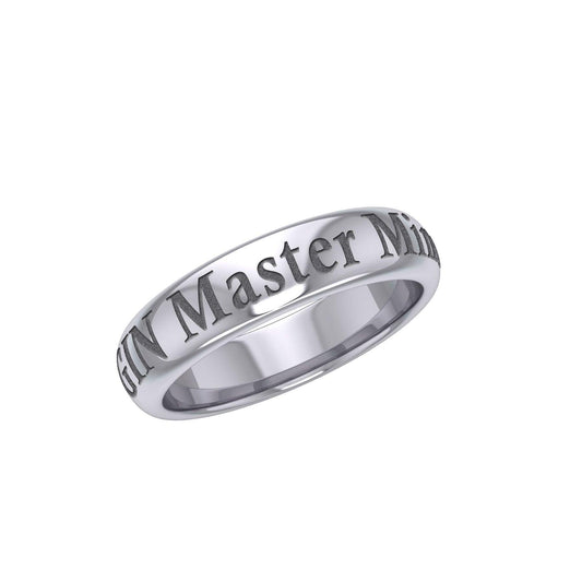 Gin Master Mind Silver Band Ring TRI1095 - peterstone.dropshipping