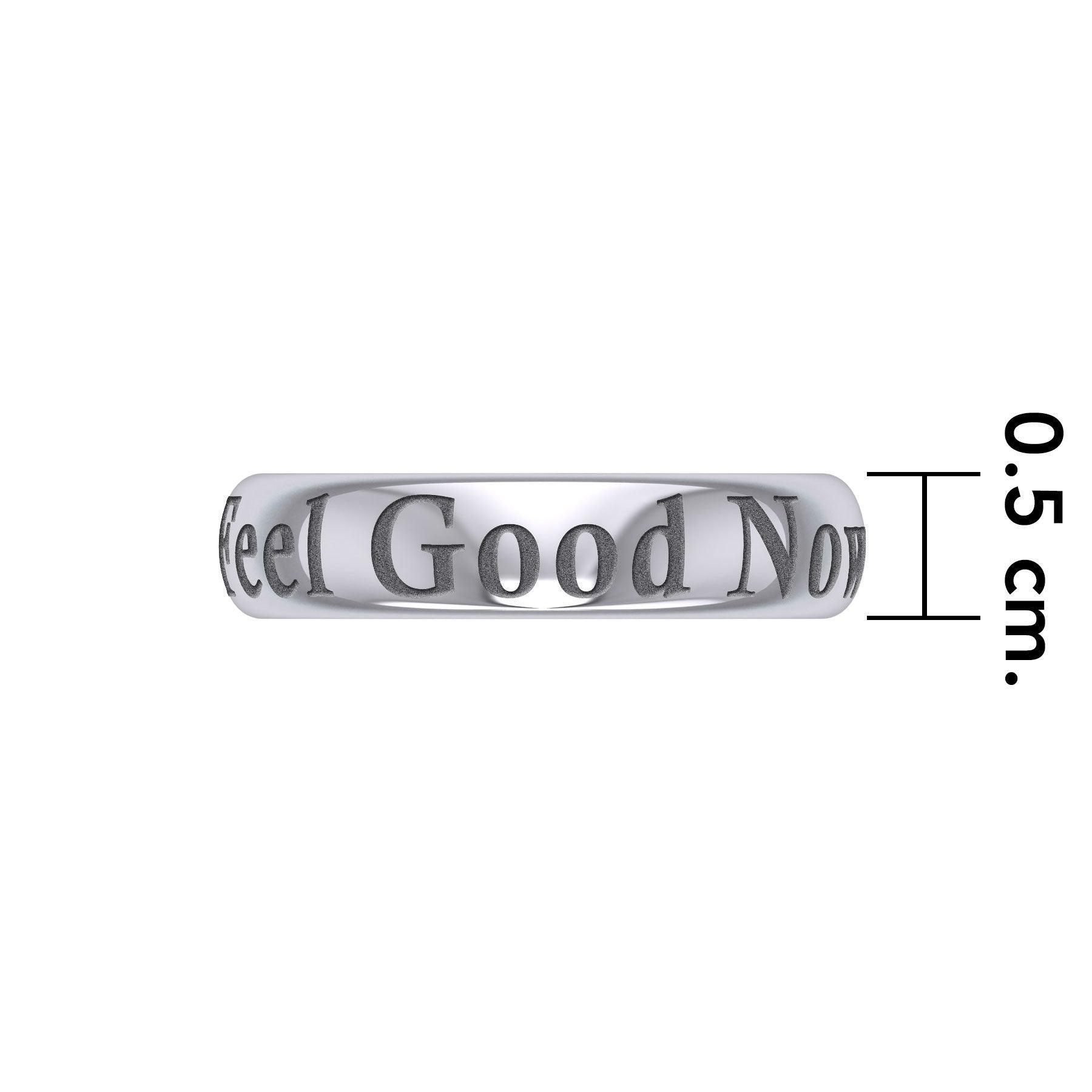 Feel Good Now Silver Band Ring TRI1096 - peterstone.dropshipping