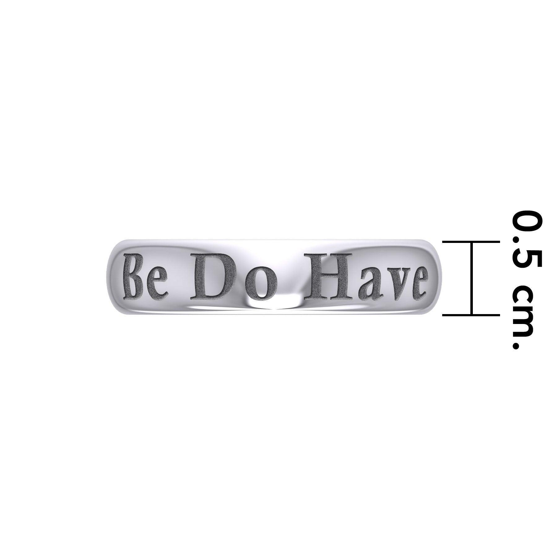 Be Do Have Silver Band Ring TRI1098 - peterstone.dropshipping