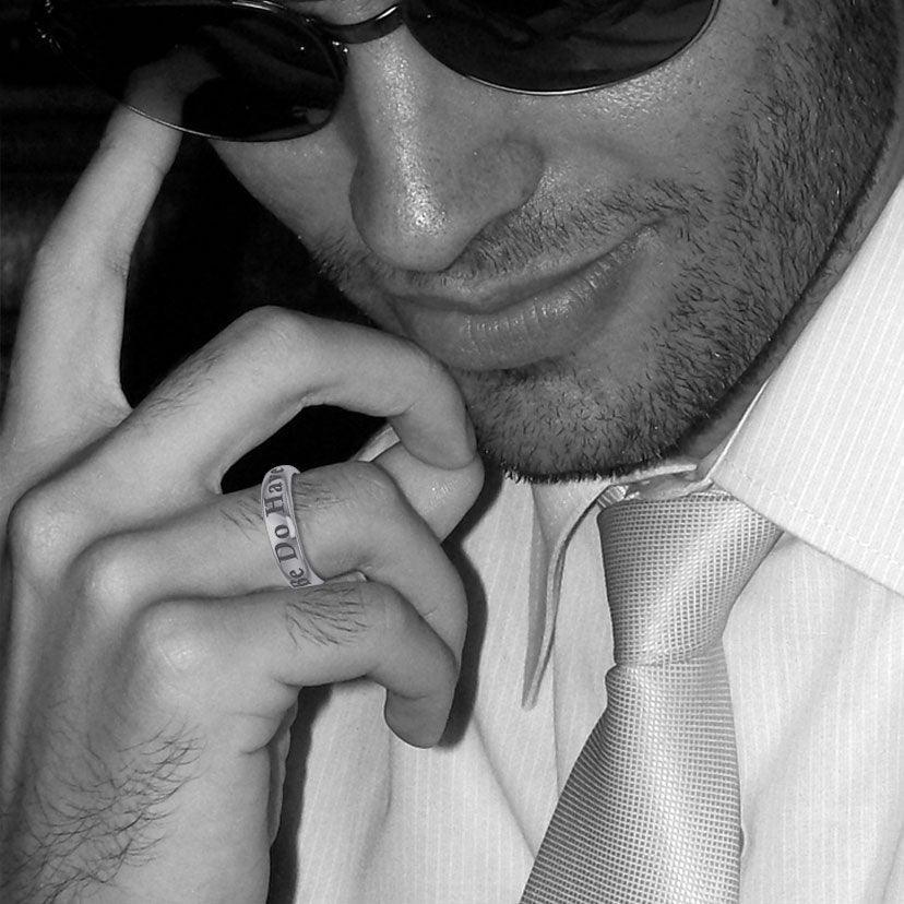 Be Do Have Silver Band Ring TRI1098 - peterstone.dropshipping