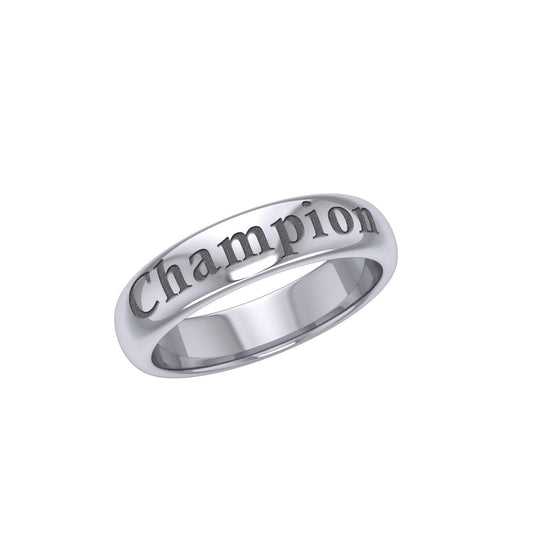 Champion Silver Band Ring TRI1100 - peterstone.dropshipping