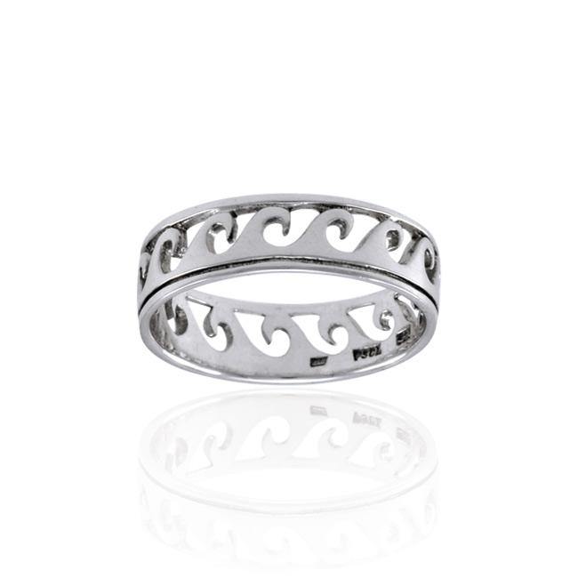 Wave Silver Ring TRI1225 Ring