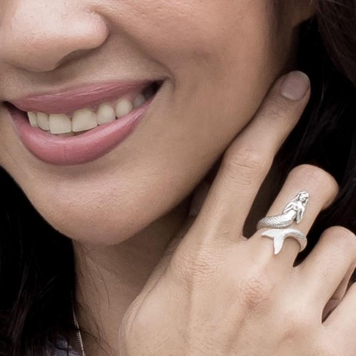 Mermaid Wrap Sterling Silver Ring TRI1328