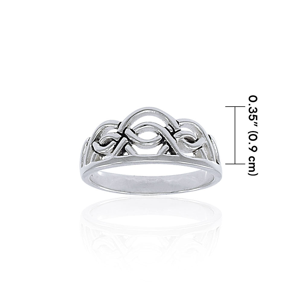 Celtic Knot Crown TRI1340 Ring