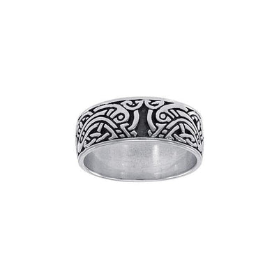 Celtic Knotwork Silver Ring TRI1347