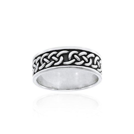 Celtic Knotwork Sterling Silver Ring TRI1359 Ring