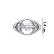 Narcotics Anonymous Silver Recovery Ring TRI1386