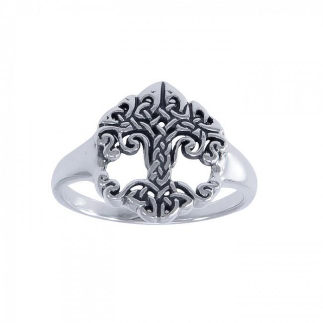The Revered Tree of Life by Cari Buziak ~ Sterling Silver Ring TRI1533 Ring