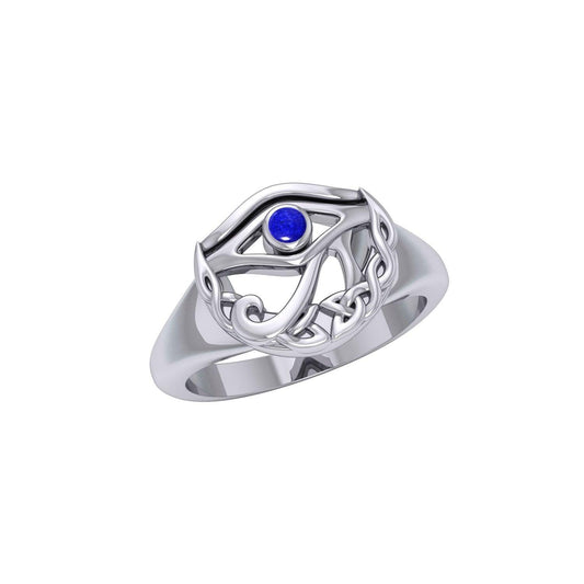 Eye of Horus Celtic Moon Ring TRI1544 - peterstone.dropshipping
