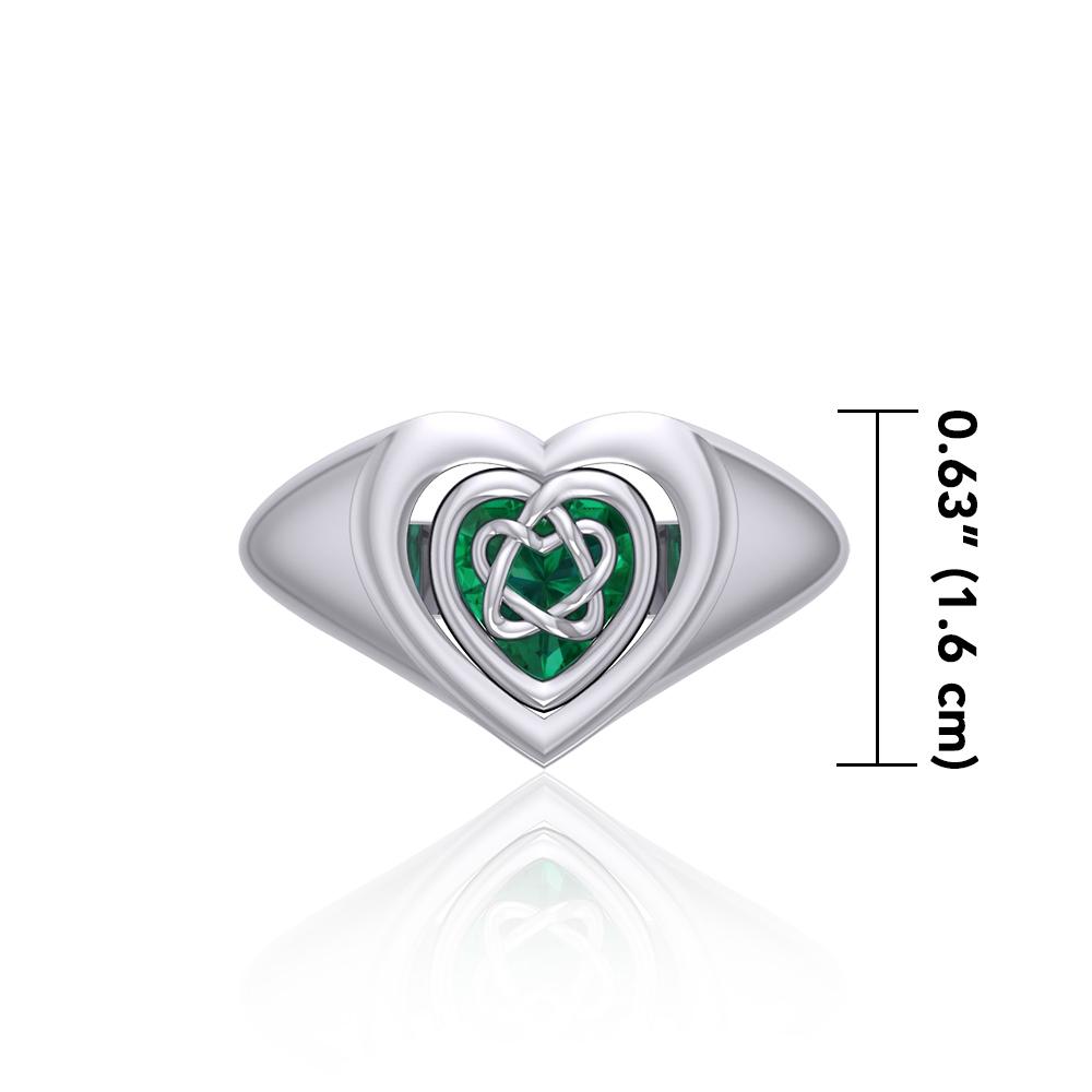 Celtic Knotwork Silver Flip Ring TRI158 Ring