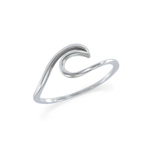 The frothing waves of the sea ~ Sterling Silver Ring TRI1632 Ring