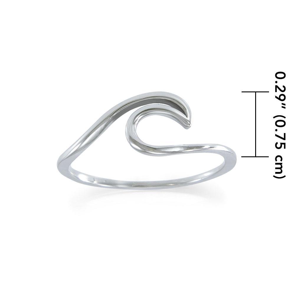 The frothing waves of the sea ~ Sterling Silver Ring TRI1632 Ring