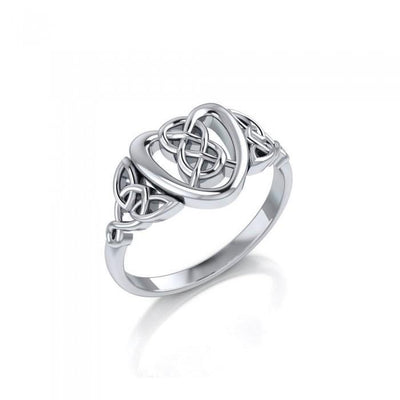 Celtic Heart Sterling Silver Ring