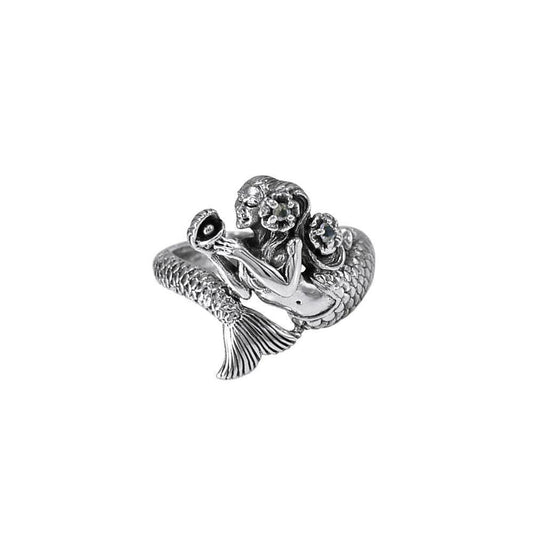 Mermaid Wrap Around Ring with Gem TRI1710 Ring