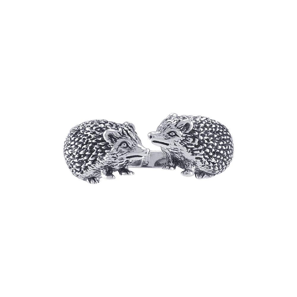 Kissing Porcupines Silver Adjustable Wrap Ring TRI1804 Ring