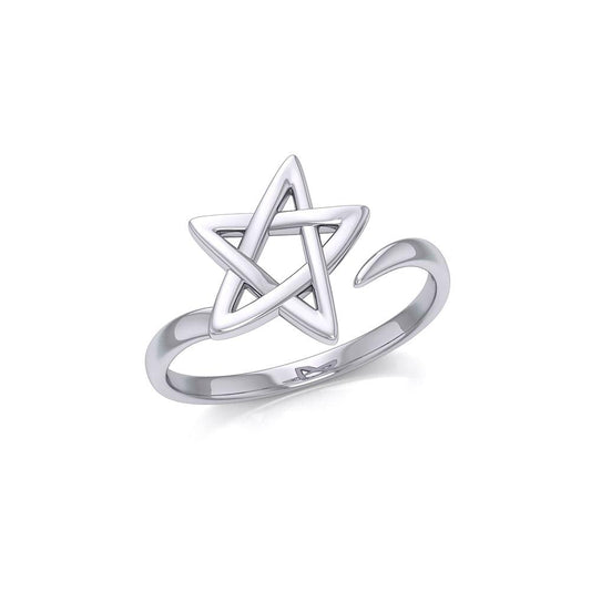 The Star Silver Wrap Ring TRI1891 - Peter Stone Wholesale