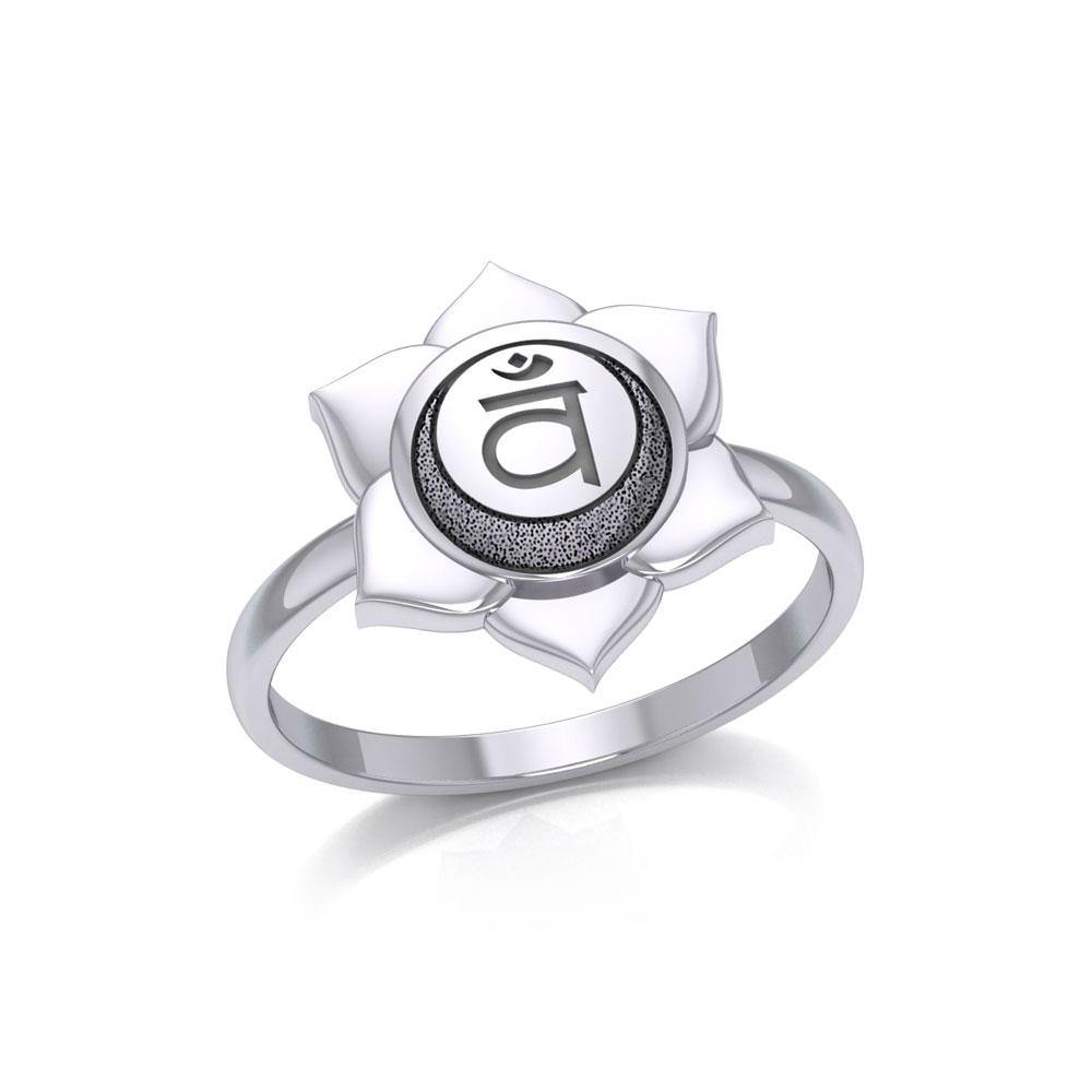 Svadhisthana Sacral Chakra Sterling Silver Ring TRI2038 Ring