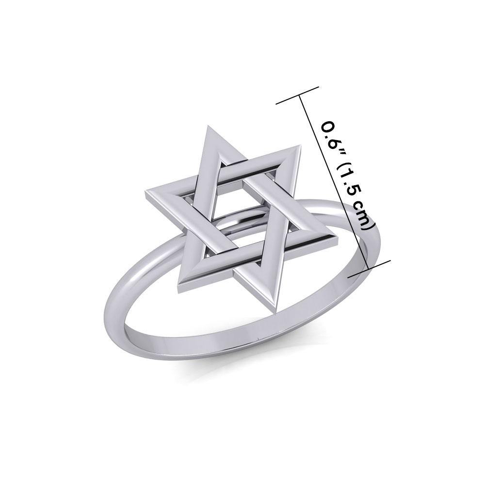 Star of David Silver Ring TRI2057 Ring